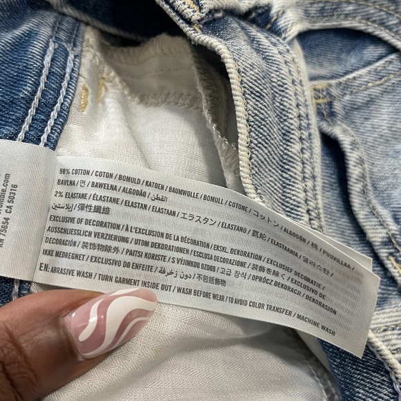 Hollister Womens Jeans Size 7 Blue Ultra High Rise Vintage Short 4" Denim - Picture 6 of 9